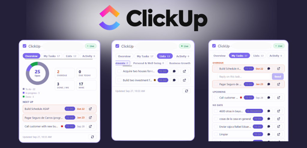 ClickUp now lives on your board.