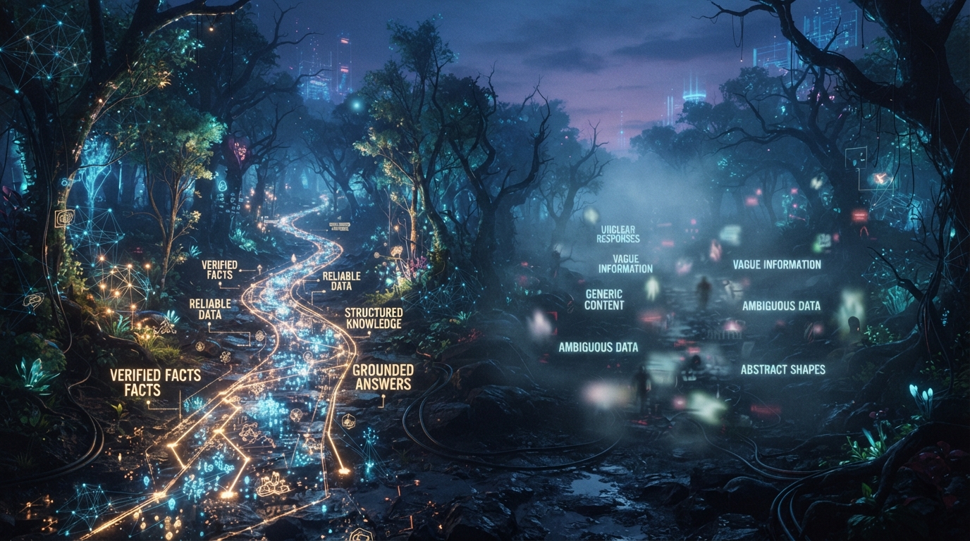 Two paths through a digital forest, standing for the choice between a rigid cage and a free canvas
